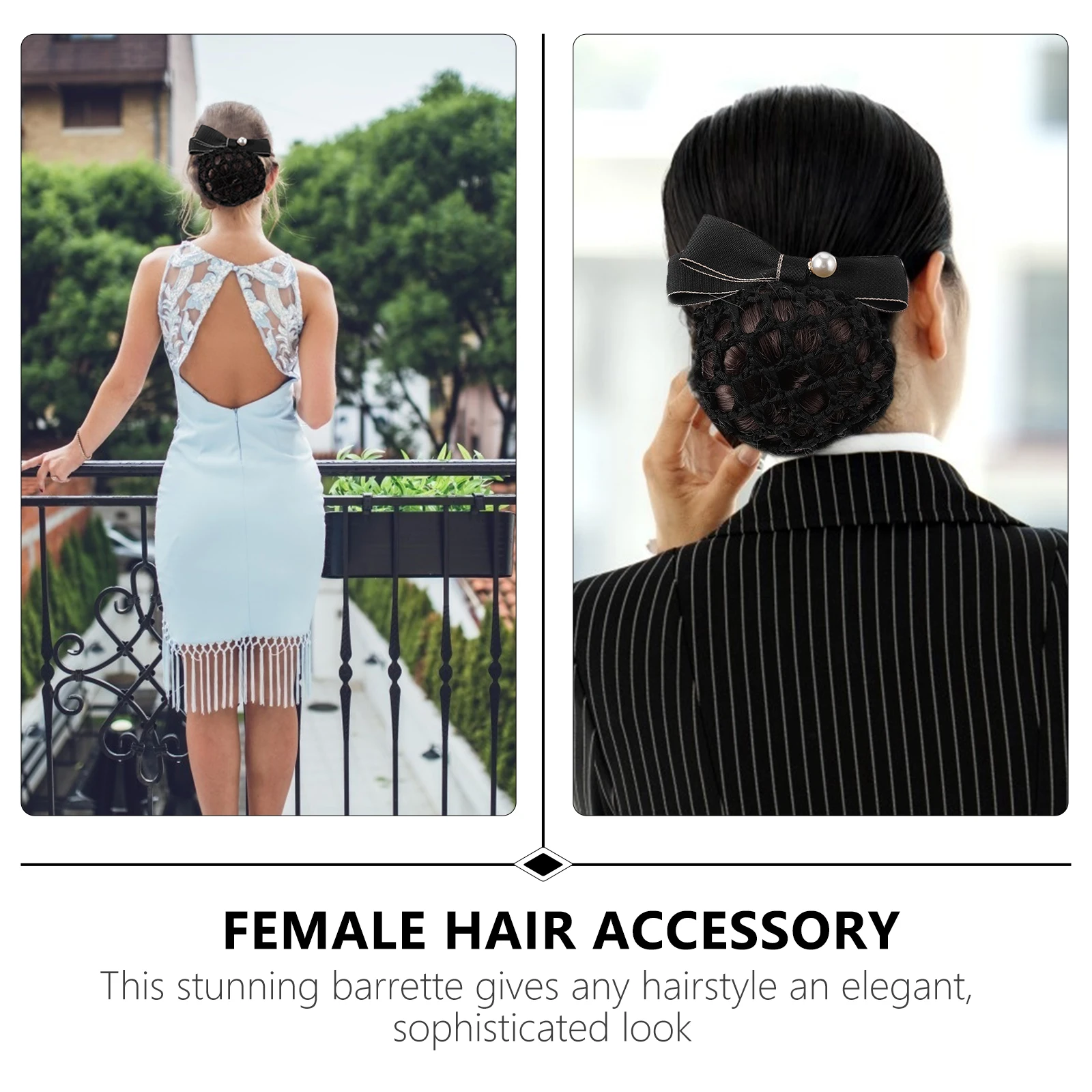 Elegant Mesh Snood Headdress For Women Office Work Uniform Lady Bowknot Hair Bun Clip Formal Female Hair Decoration Classy
Elegant Mesh Snood Headdress For Women Office Work Uniform Lady Bowknot Hair Bun Clip Formal Female Hair Decoration Classy
