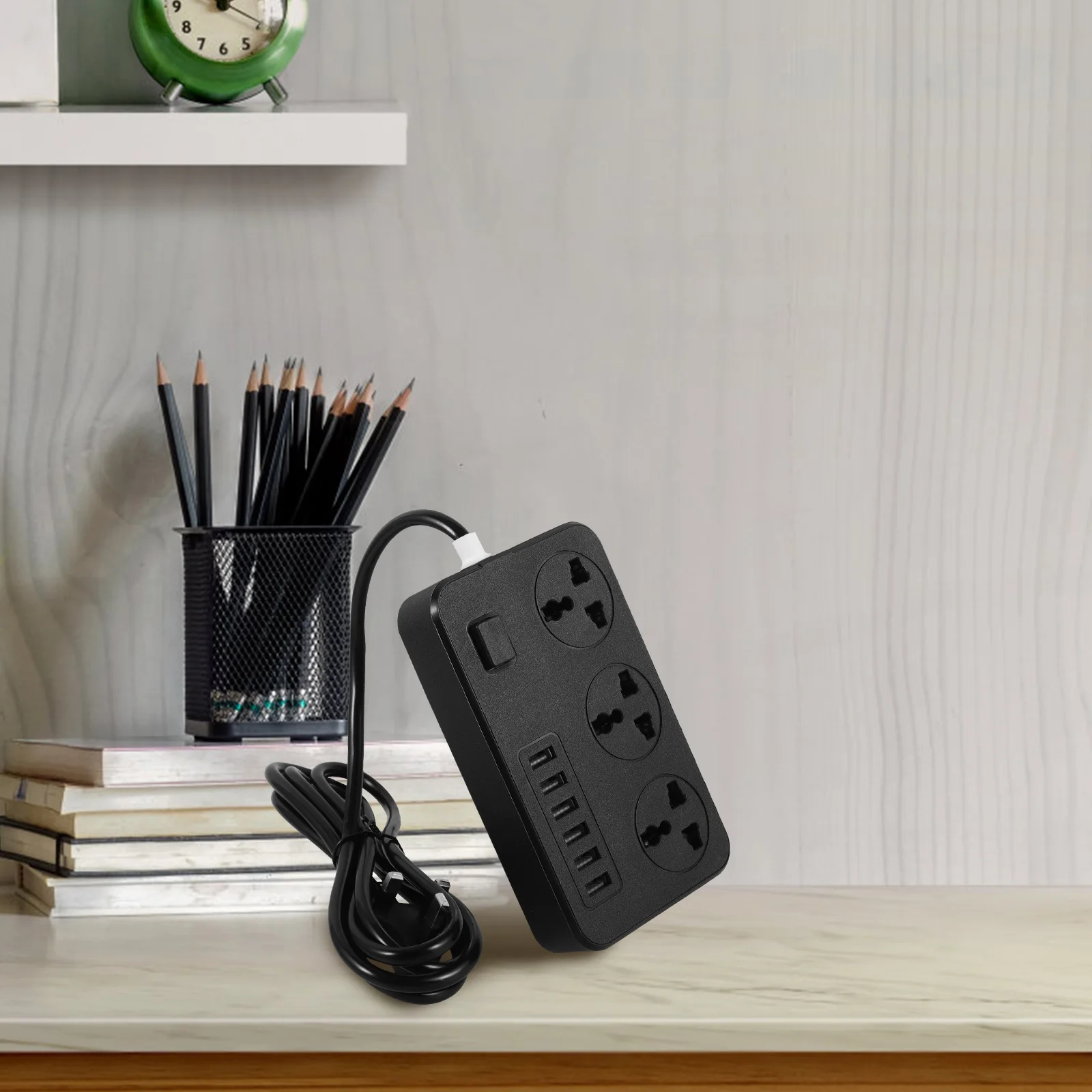 USB Power Strip Dual Black Electrical Outlets Multi Ports Charging Socket Home Use Extension Cord Household Outlet
USB Power Strip Dual Black Electrical Outlets Multi Ports Charging Socket Home Use Extension Cord Household Outlet