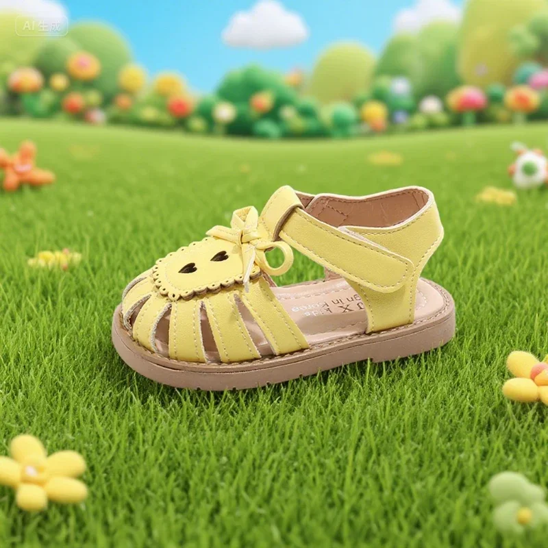 Girls' Sandals Size 21-30 Summer Style Yellow Hollow-out Bowknot Kids' Beach Shoes Versatile Soft-soled Children's Fashion Shoes
Girls' Sandals Size 21-30 Summer Style Yellow Hollow-out Bowknot Kids' Beach Shoes Versatile Soft-soled Children's Fashion Shoes