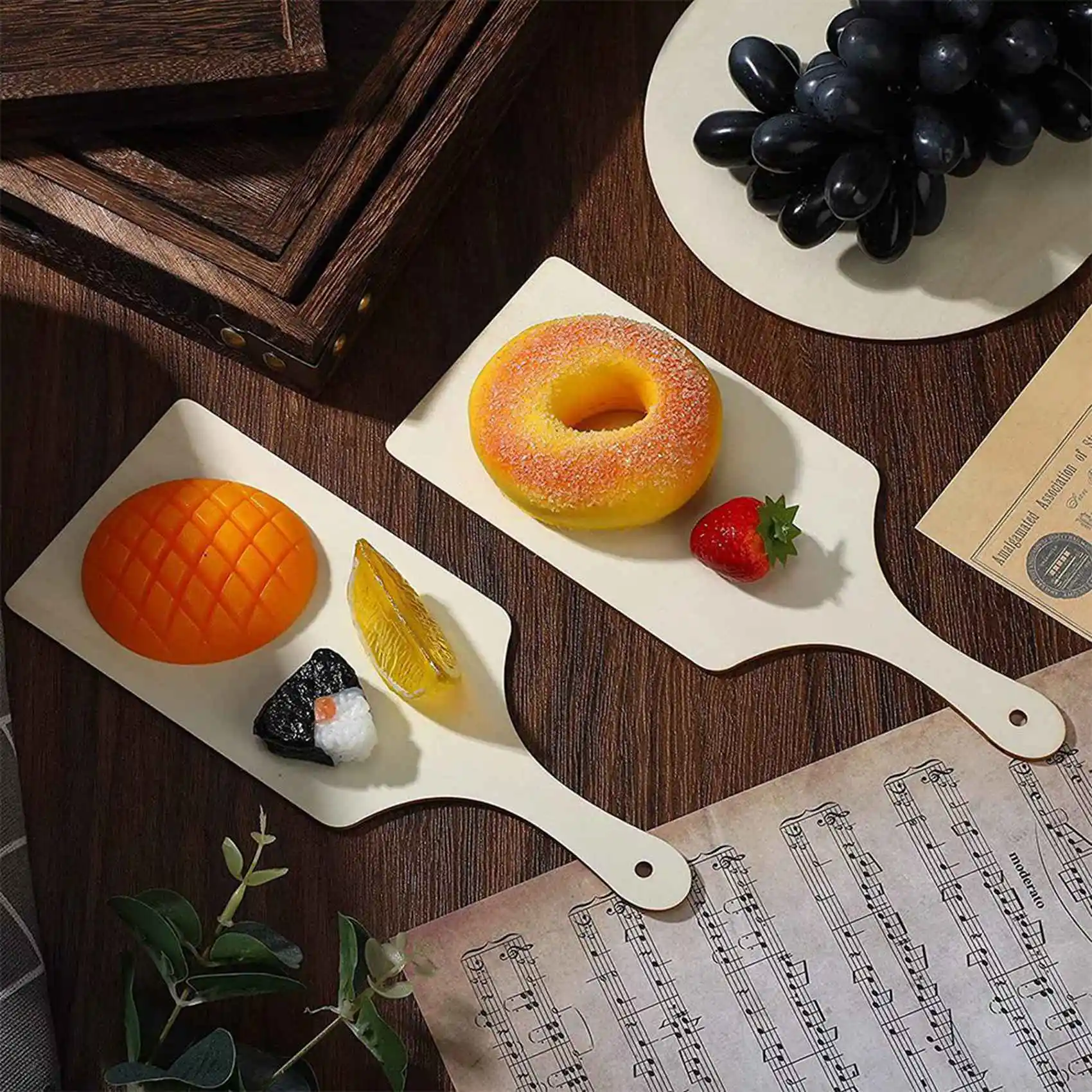 ABRW-24Pcs Mini Wooden Cutting Boards With Handle Wooden Cutting Board Unfinished Planks For Home Kitchen Cooking Decor
ABRW-24Pcs Mini Wooden Cutting Boards With Handle Wooden Cutting Board Unfinished Planks For Home Kitchen Cooking Decor