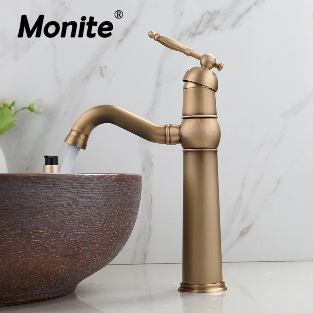 Plated Antique Brass Stream Swivel Rotated Spout Tall Bathroom Water Tap Kitchen Bath Wash Basin Faucet Sink Mixer Tap
Plated Antique Brass Stream Swivel Rotated Spout Tall Bathroom Water Tap Kitchen Bath Wash Basin Faucet Sink Mixer Tap