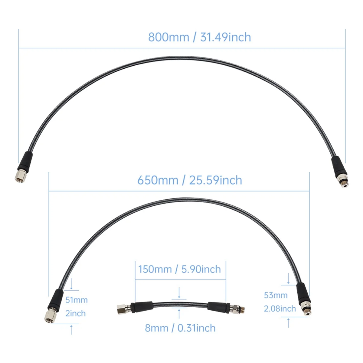 GET! Diving High Pressure Regulator Hose Professional Woven Flexible Safe Scuba Diving High Pressure Hose 65cm
GET! Diving High Pressure Regulator Hose Professional Woven Flexible Safe Scuba Diving High Pressure Hose 65cm
