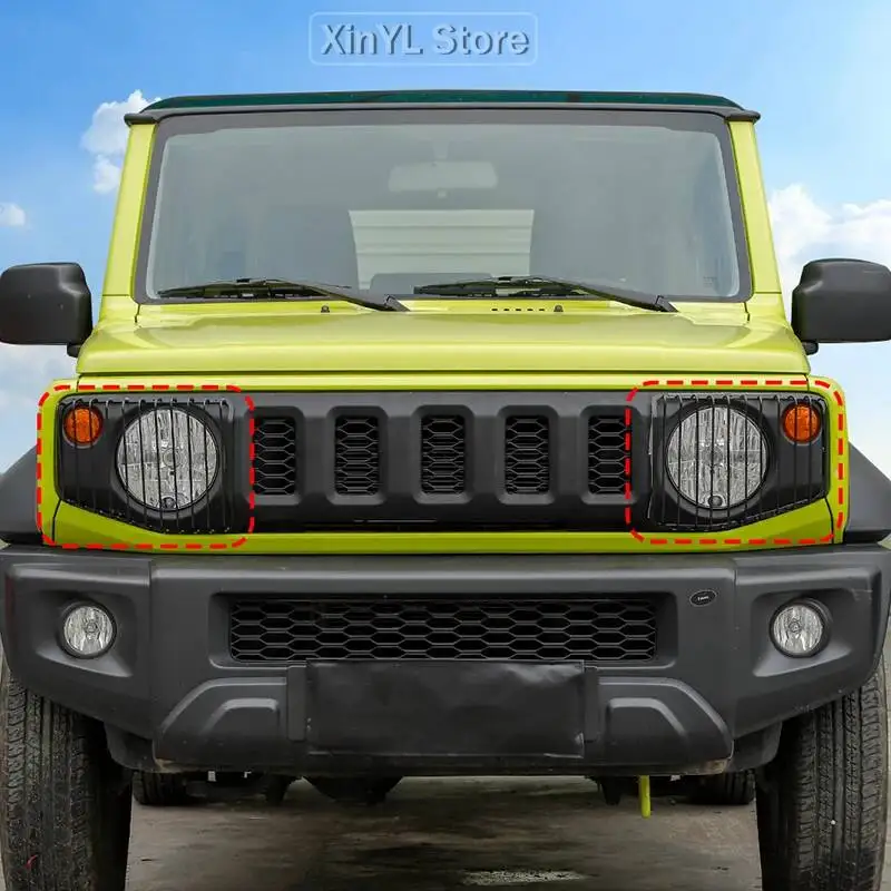 Декоративная защитная накладка на передние противотуманные фары для Suzuki Jimny 2019-2023 гг. – Аксессуар для экстерьера автомобиля
Декоративная защитная накладка на передние противотуманные фары для Suzuki Jimny 2019-2023 гг. – Аксессуар для экстерьера автомобиля