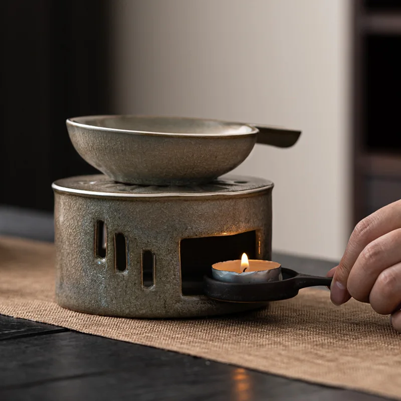 Japanese Household Ceramic Baking Tea Stove Simple Candle Heating Base Warm Tea Roasted Tea Tea Stove Tools Set Tea Accessories 
Japanese Household Ceramic Baking Tea Stove Simple Candle Heating Base Warm Tea Roasted Tea Tea Stove Tools Set Tea Accessories