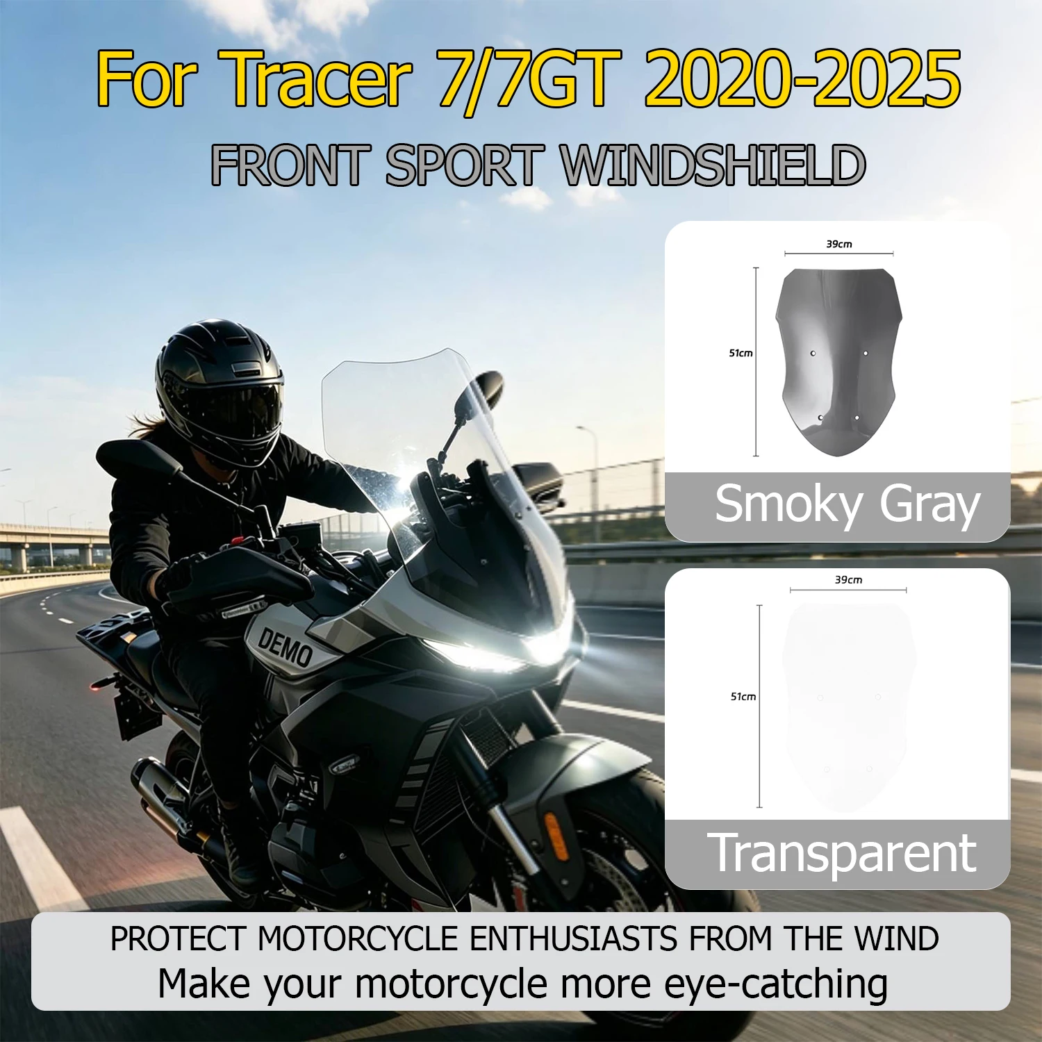 For Yamaha Tracer 7/7GT Motorcycle Front Windshield Provides Better Relaxation And Safety For Passengers Durable And Practical
For Yamaha Tracer 7/7GT Motorcycle Front Windshield Provides Better Relaxation And Safety For Passengers Durable And Practical