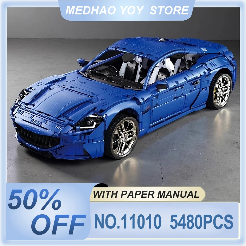 Reobrix Speed Sports Car GranTurismo Building Blocks MOC 11010 Technial Vehicle Model Brick Puzzle DIY Toy Brithday Gifts Aldult
Reobrix Speed Sports Car GranTurismo Building Blocks MOC 11010 Technial Vehicle Model Brick Puzzle DIY Toy Brithday Gifts Aldult