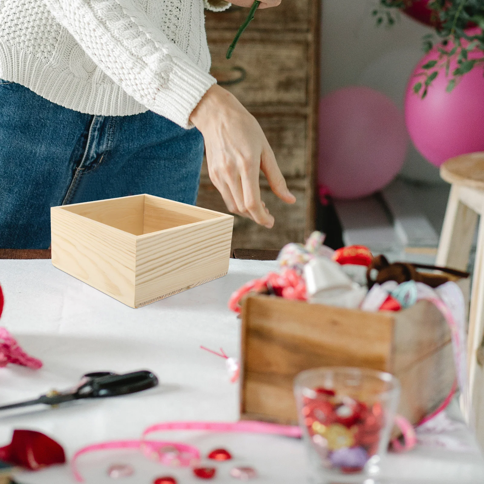 4Pcs Small Wooden Boxes Without Lid Solid Wood Jewelry Storage Case for Rings Brooches Hairpins Earring Holder Organizer
4Pcs Small Wooden Boxes Without Lid Solid Wood Jewelry Storage Case for Rings Brooches Hairpins Earring Holder Organizer