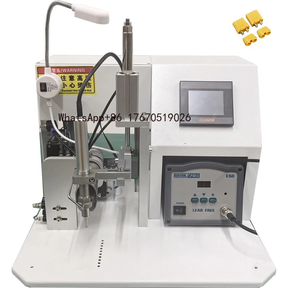 XT30 XT 90 Terminal Welding Wire Cable Soldering Machine for Audio Line DC Connector Automatic Soldering Machine
XT30 XT 90 Terminal Welding Wire Cable Soldering Machine for Audio Line DC Connector Automatic Soldering Machine