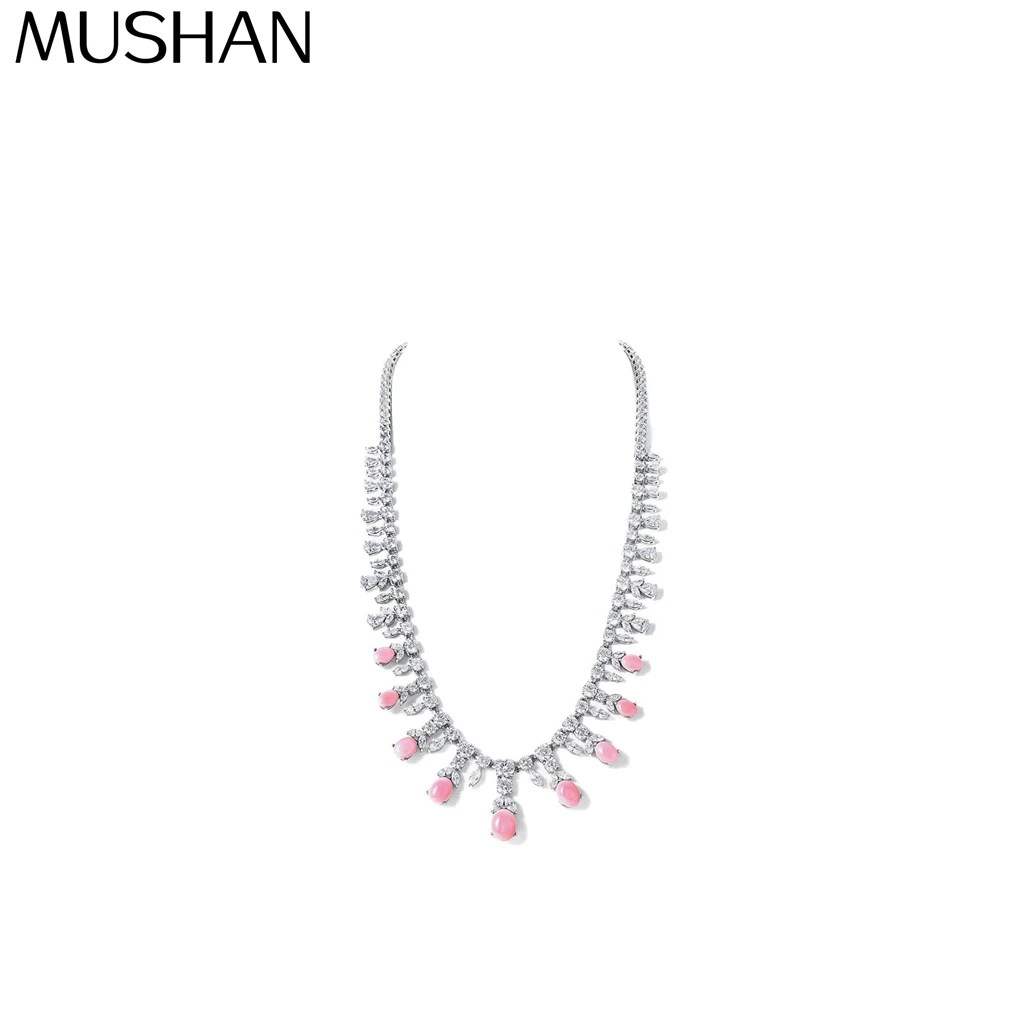 MuShan Jewelry 925 Sterling Silver Necklace 5A CZ Gemstones Fine High Carbon Gemstones 925 Sterling Silver Necklace Accessories
MuShan Jewelry 925 Sterling Silver Necklace 5A CZ Gemstones Fine High Carbon Gemstones 925 Sterling Silver Necklace Accessories