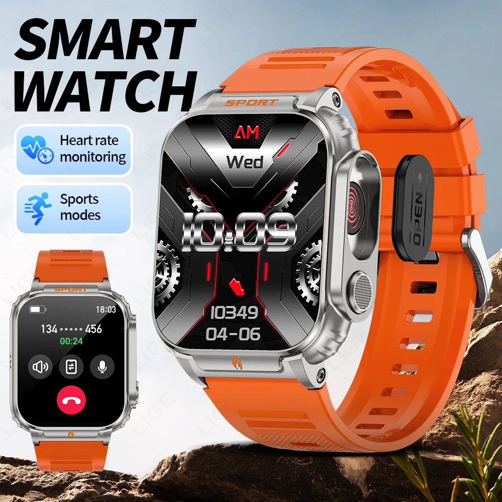 LIGE Smart Watch 1.95' Screen 2-in-1 Sport Tracker Sleep Monitor Bluetooth Call Waterproof 500mAh Battery Outdoor Men Smartwatch
LIGE Smart Watch 1.95' Screen 2-in-1 Sport Tracker Sleep Monitor Bluetooth Call Waterproof 500mAh Battery Outdoor Men Smartwatch