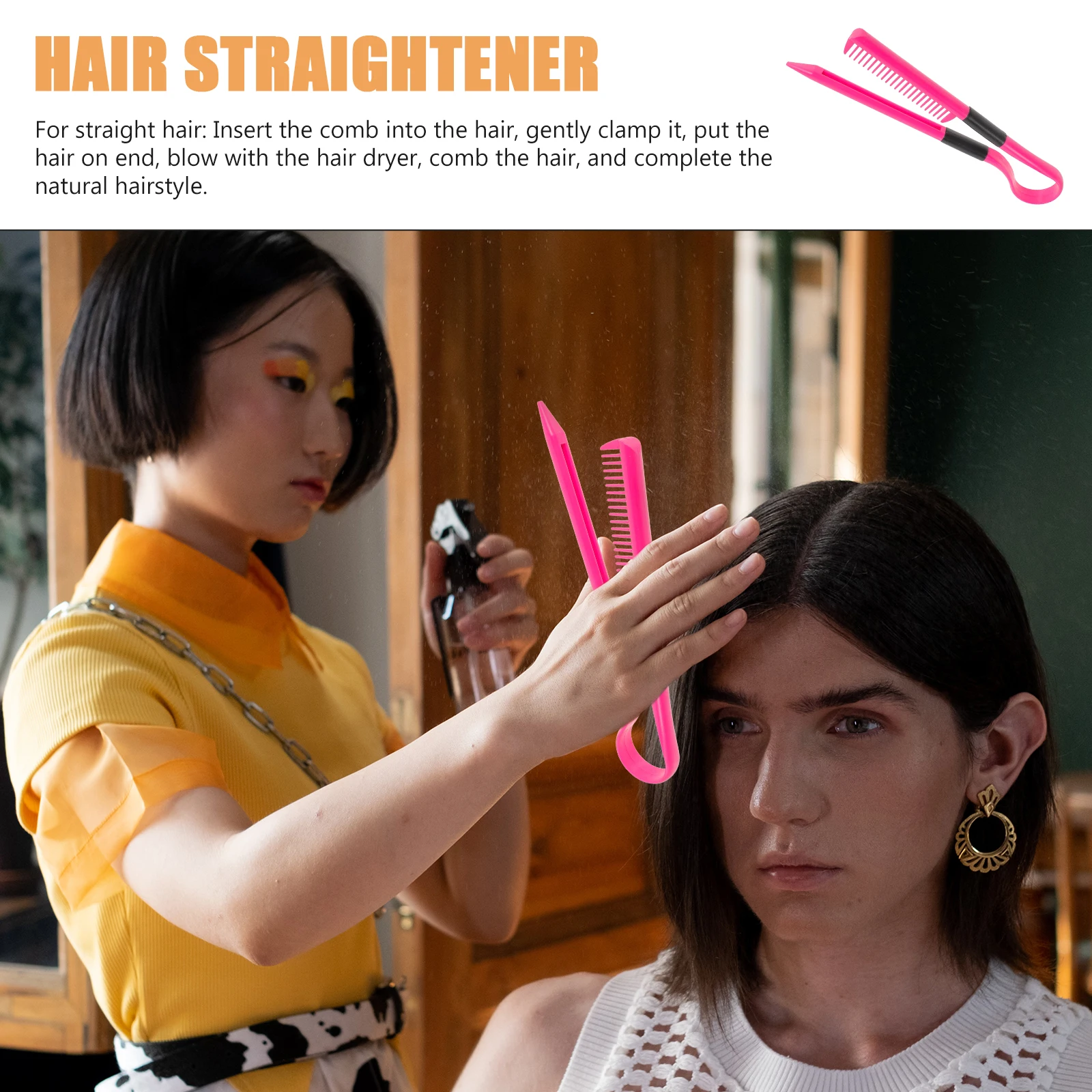 V Shaped Straightening Comb for Hair Salon High Temp Resistant Foldable Ergonomic Design Flat Iron Brush Professional
V Shaped Straightening Comb for Hair Salon High Temp Resistant Foldable Ergonomic Design Flat Iron Brush Professional