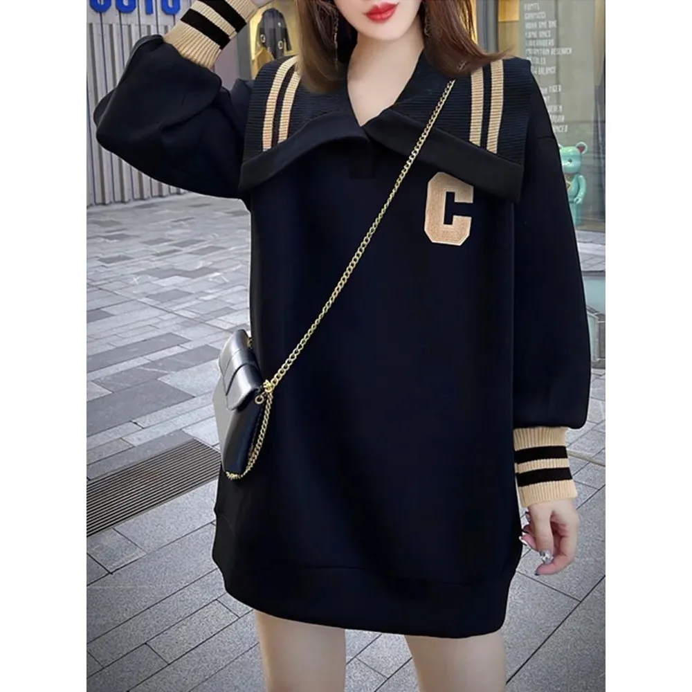 plus Size Oversized Hoodie Dr Doll Collar Meat Concealing Slimming Spring Loose Fit Casual Korean Sle Long Sve Dr
plus Size Oversized Hoodie Dr Doll Collar Meat Concealing Slimming Spring Loose Fit Casual Korean Sle Long Sve Dr