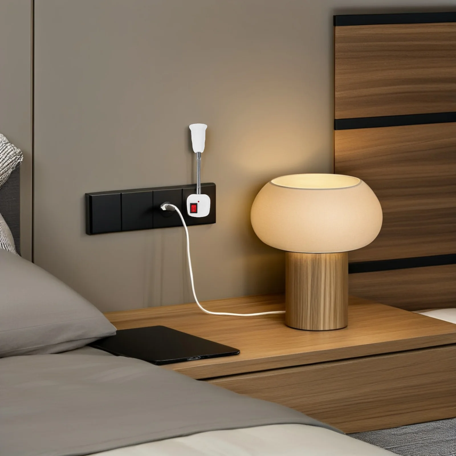 E27 Socket Converter Flexible Gooseneck Lamp Holder White Switch Extender Home Office Light Adjustable Design Wide Compatibility
E27 Socket Converter Flexible Gooseneck Lamp Holder White Switch Extender Home Office Light Adjustable Design Wide Compatibility