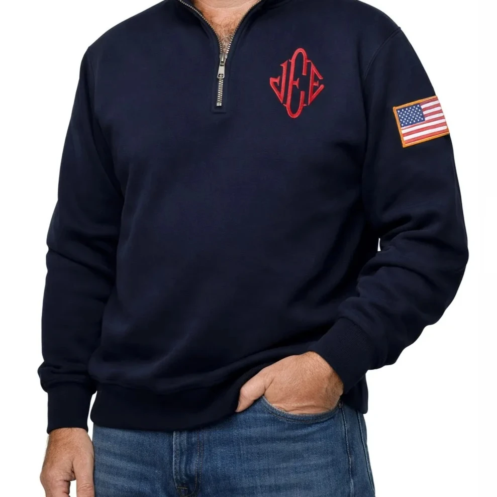 Мужская толстовка-пуловер с вышивкой и молнией до четверти, в американском классическом стиле Y2K, с воротником-стойкой, оверсайз
Мужская толстовка-пуловер с вышивкой и молнией до четверти, в американском классическом стиле Y2K, с воротником-стойкой, оверсайз