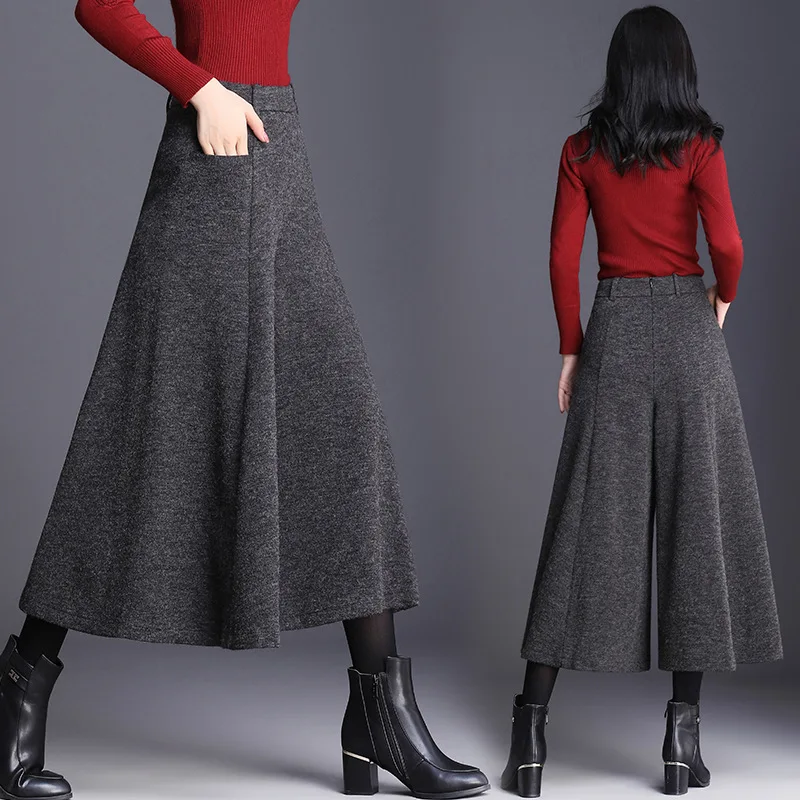 Women's Wide Leg Woolen Pants High Waist Tapered Casual Trousers Autumn Winter New Style Hong Kong Style Trendy Ladies Pants
Women's Wide Leg Woolen Pants High Waist Tapered Casual Trousers Autumn Winter New Style Hong Kong Style Trendy Ladies Pants
