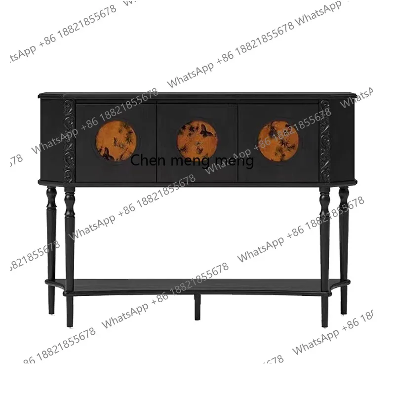 French solid wood porch cabinet retro curved wall locker light luxury decorative porch
French solid wood porch cabinet retro curved wall locker light luxury decorative porch