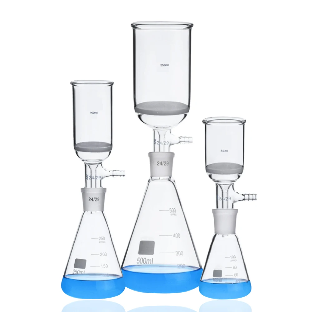 Glass combined sand core suction filtration device Suction filter funnel suit 50-500ml chemical experiment instrument
Glass combined sand core suction filtration device Suction filter funnel suit 50-500ml chemical experiment instrument