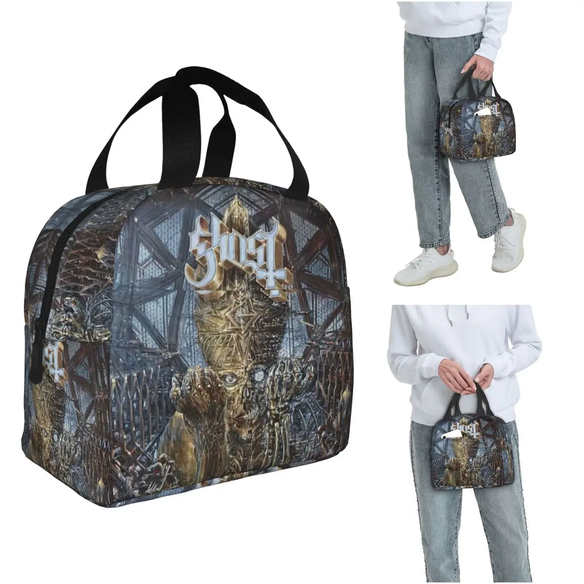 IMPERA Ghost Heavy Metal Band Insulated Lunch Bag for Women Kids Leakproof Food Boxes Thermal Lunch Box Tote
IMPERA Ghost Heavy Metal Band Insulated Lunch Bag for Women Kids Leakproof Food Boxes Thermal Lunch Box Tote