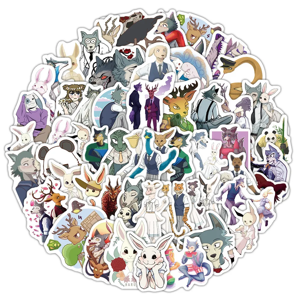 10/60PCS BEASTARS Cartoon Stickers Funny Anime Graffiti Suitcase Fridge Laptop Guitar Bike Skateboard Animation Decals Kids Toys
10/60PCS BEASTARS Cartoon Stickers Funny Anime Graffiti Suitcase Fridge Laptop Guitar Bike Skateboard Animation Decals Kids Toys