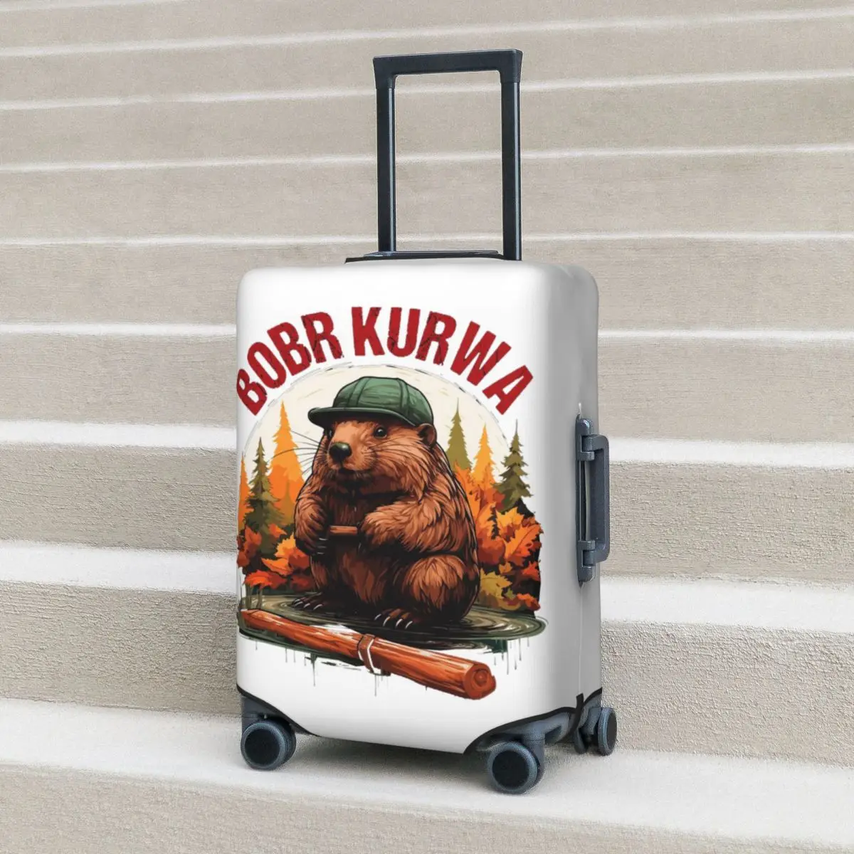 Bobr Kurwa Bober Beaver Suitcase Cover Protection Elastic Travel Luggage Protector Covers for 18-32 Inch
Bobr Kurwa Bober Beaver Suitcase Cover Protection Elastic Travel Luggage Protector Covers for 18-32 Inch