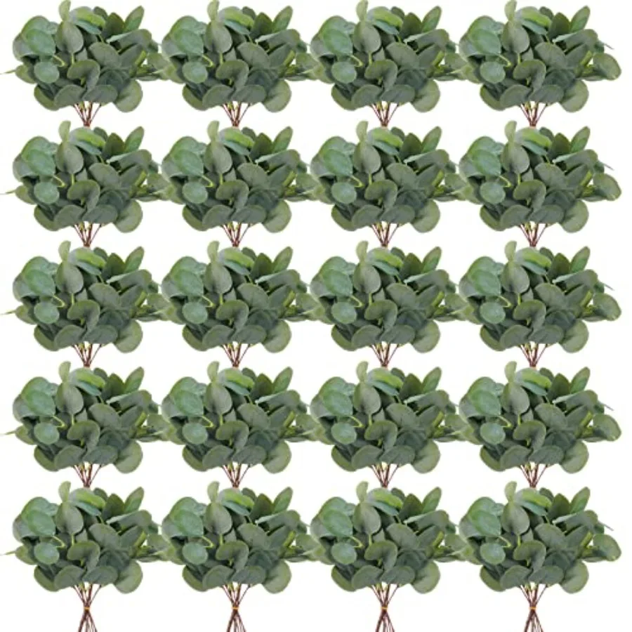 Pcs Artificial Eucalyptus Stems Leaves Bulk 11.8 Inch Tall Silver Dollar Eucalyptus Fake Greenery Stems Faux Plant for Floral A
Pcs Artificial Eucalyptus Stems Leaves Bulk 11.8 Inch Tall Silver Dollar Eucalyptus Fake Greenery Stems Faux Plant for Floral A