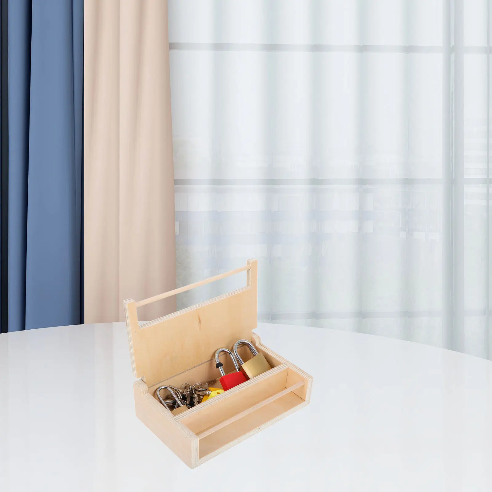 Montessori Lock and Key Set Educational Wooden Lock Box for Toddlers Parent Child Interaction Early Learning Development
Montessori Lock and Key Set Educational Wooden Lock Box for Toddlers Parent Child Interaction Early Learning Development