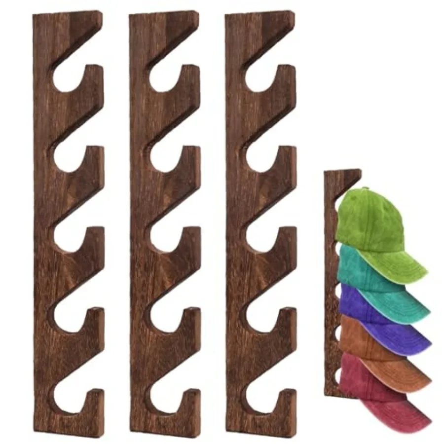 3 Pcs Hat Rack for Baseball Caps, Wall Mounted Wooden Hat Storage Organizer Hanger, Wall Vertical Hat Holder Caps Display Rack
3 Pcs Hat Rack for Baseball Caps, Wall Mounted Wooden Hat Storage Organizer Hanger, Wall Vertical Hat Holder Caps Display Rack