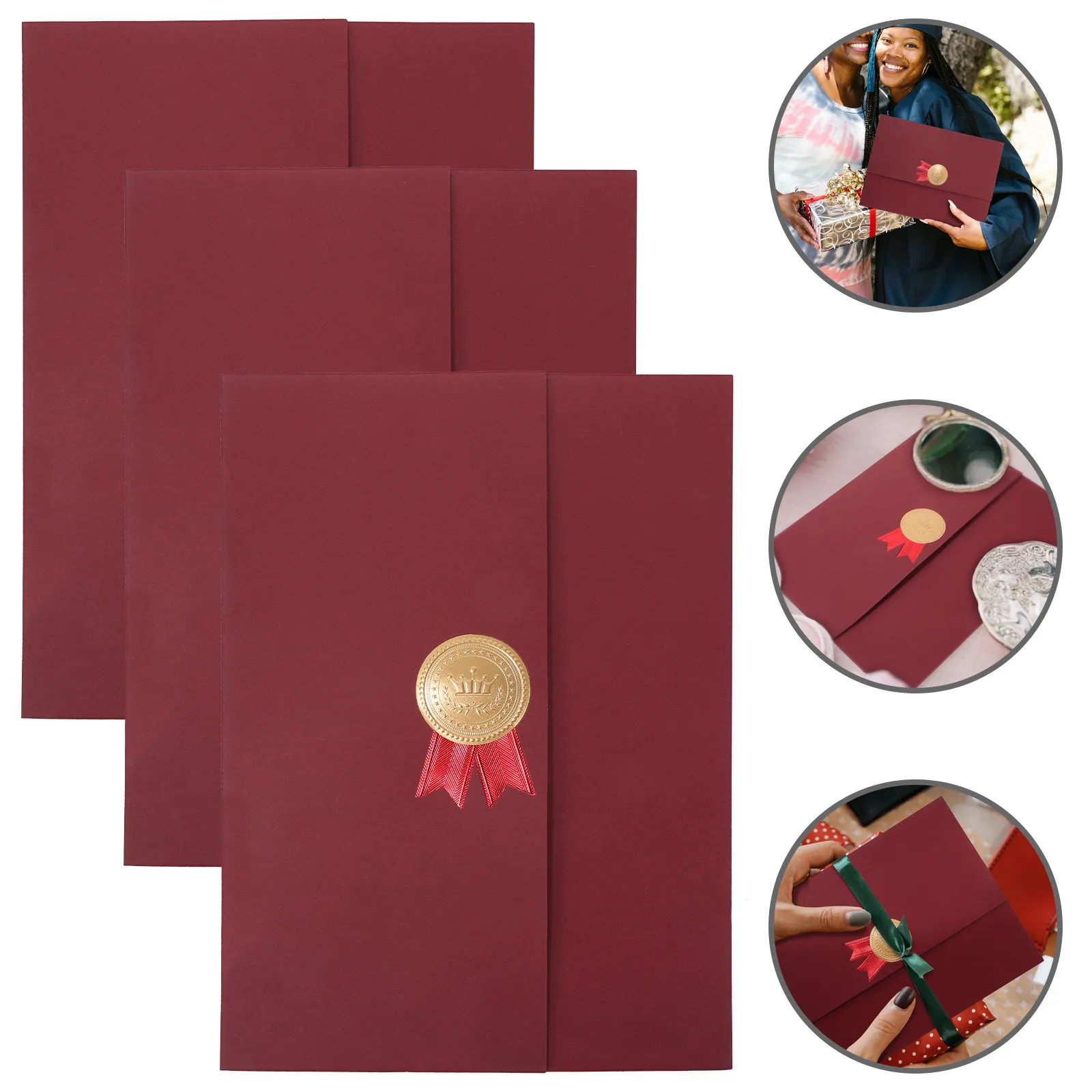 3Pcs Certificate Cover Folder Paper Diploma Holder Folding Type Document Protector for Awards Diplomas Certificates Document
3Pcs Certificate Cover Folder Paper Diploma Holder Folding Type Document Protector for Awards Diplomas Certificates Document