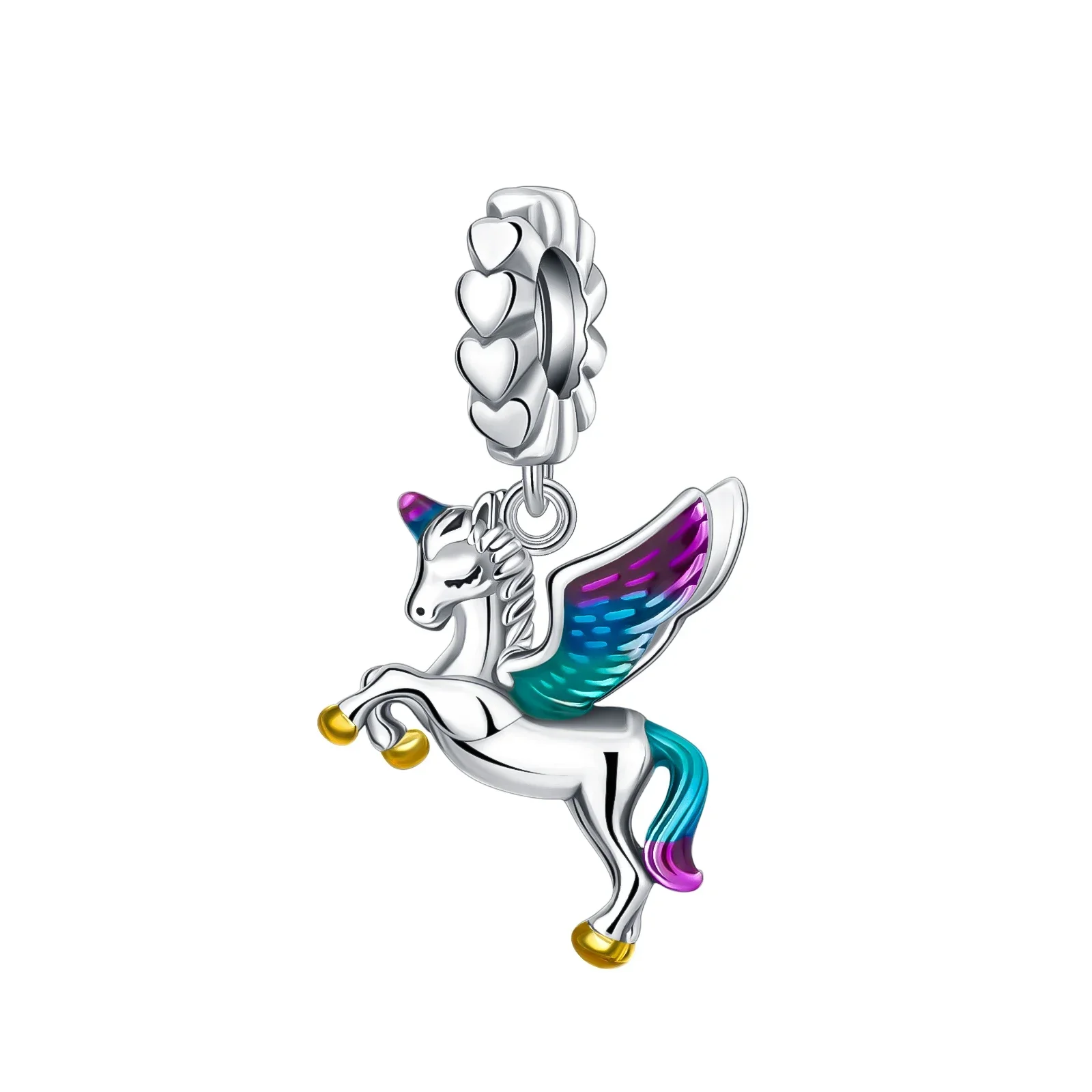 925 Sterling Silver Boutique Rainbow Unicorn Charms Fit Original Pandora Bracelet Charm Beads Necklace Diy Women Jewelry
925 Sterling Silver Boutique Rainbow Unicorn Charms Fit Original Pandora Bracelet Charm Beads Necklace Diy Women Jewelry