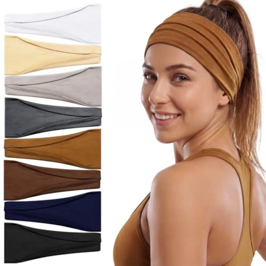 8 Pack Workout Headbands for Women, Non-Slip Cloth Headbands Thin Stretchy Sweatbands Head Bands for Yoga, Running
8 Pack Workout Headbands for Women, Non-Slip Cloth Headbands Thin Stretchy Sweatbands Head Bands for Yoga, Running