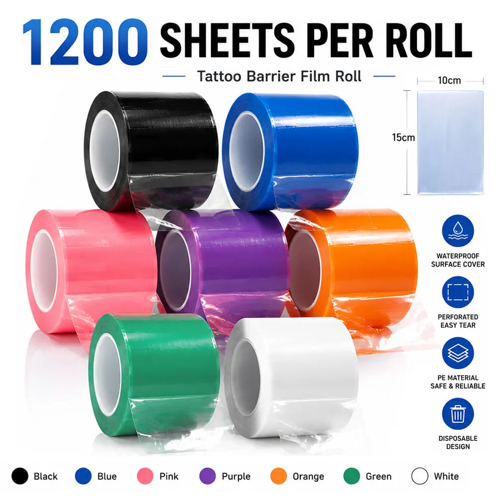 1200pcs/Roll Tattoo Barrier Film 10x15cm Disposable Dental Waterproof Cover Adhesive Anti-fouling Tattoo Protective Barrier Film
1200pcs/Roll Tattoo Barrier Film 10x15cm Disposable Dental Waterproof Cover Adhesive Anti-fouling Tattoo Protective Barrier Film