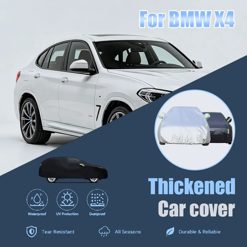For BMW X4 Full Car Cover Reflective Strips Waterproof Snowproof Dustproof UV Protection Outdoor Auto Accessories
For BMW X4 Full Car Cover Reflective Strips Waterproof Snowproof Dustproof UV Protection Outdoor Auto Accessories