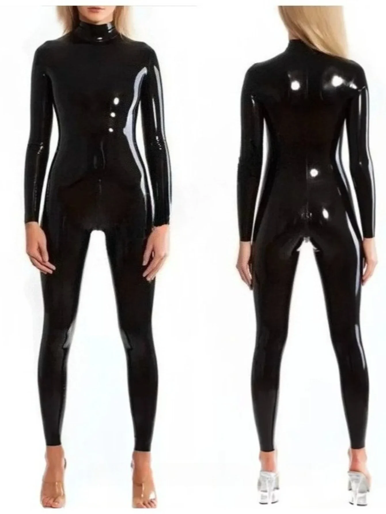 Neck Entry Latex Catsuit Tights Bodysuit Neck Entry Rubber Jumpsuit Clothing Suit with Crotch Zip Women
Neck Entry Latex Catsuit Tights Bodysuit Neck Entry Rubber Jumpsuit Clothing Suit with Crotch Zip Women