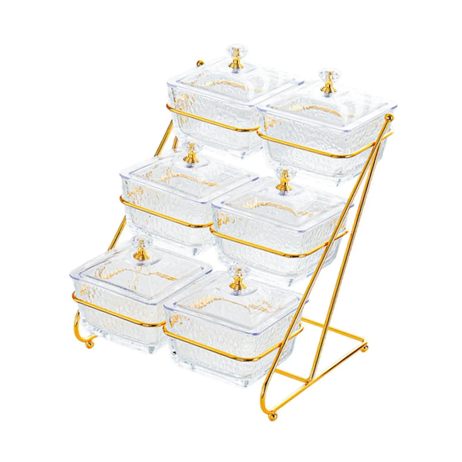 Serving Bowls with Lids and Metal Rack Platter 3 Tier Organizer Decoration Divided Serving Tray for Appetizers Home Family
Serving Bowls with Lids and Metal Rack Platter 3 Tier Organizer Decoration Divided Serving Tray for Appetizers Home Family