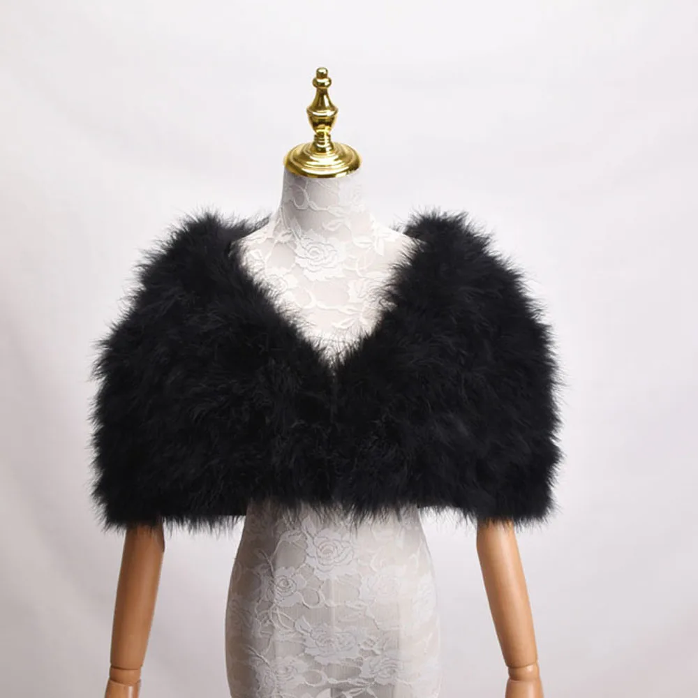 Women's Real Ostrich Feather Fur Shrug Shawl Wraps Cape Bride Wedding Party Accessories
Women's Real Ostrich Feather Fur Shrug Shawl Wraps Cape Bride Wedding Party Accessories