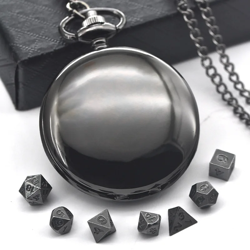 New Black Pocket Watch Box Dice Necklace, Board Game Accessories Men's and Women's Fashion Accessories Children's Gifts
New Black Pocket Watch Box Dice Necklace, Board Game Accessories Men's and Women's Fashion Accessories Children's Gifts