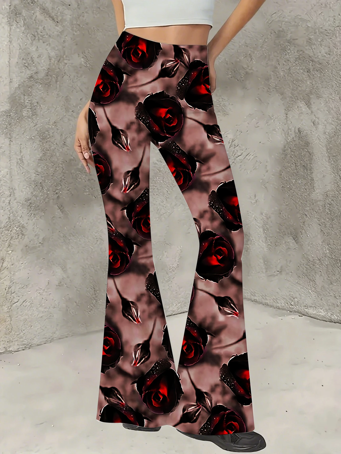 Women's Floral Print Flare Pants Elegant Stretchy Bell Bottom Trousers Summer
Women's Floral Print Flare Pants Elegant Stretchy Bell Bottom Trousers Summer