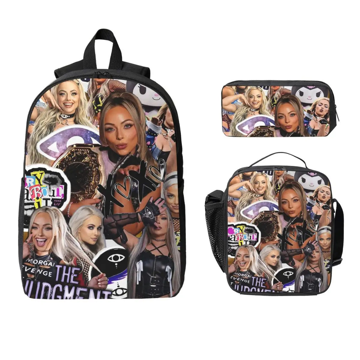 Liv Morgan Backpack Student Boys Girls BookBag School Bag Laptop Shoulder Bags 3ps Insulated Lunch Bag Pencil Case
Liv Morgan Backpack Student Boys Girls BookBag School Bag Laptop Shoulder Bags 3ps Insulated Lunch Bag Pencil Case
