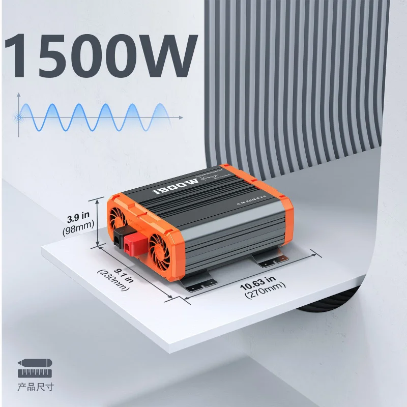 Inverter Car High Power Pure Sine Wave12V24V110 220V1500WPeak Value3000WCross-Border Trade
Inverter Car High Power Pure Sine Wave12V24V110 220V1500WPeak Value3000WCross-Border Trade