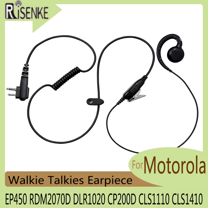 Two-Way Radio Walkie Talkies Earpiece Headset with PTT Button Mic,for Motorola EP450,RDM2070D,DLR1020,CP200D,CLS1110,CLS1410
Two-Way Radio Walkie Talkies Earpiece Headset with PTT Button Mic,for Motorola EP450,RDM2070D,DLR1020,CP200D,CLS1110,CLS1410