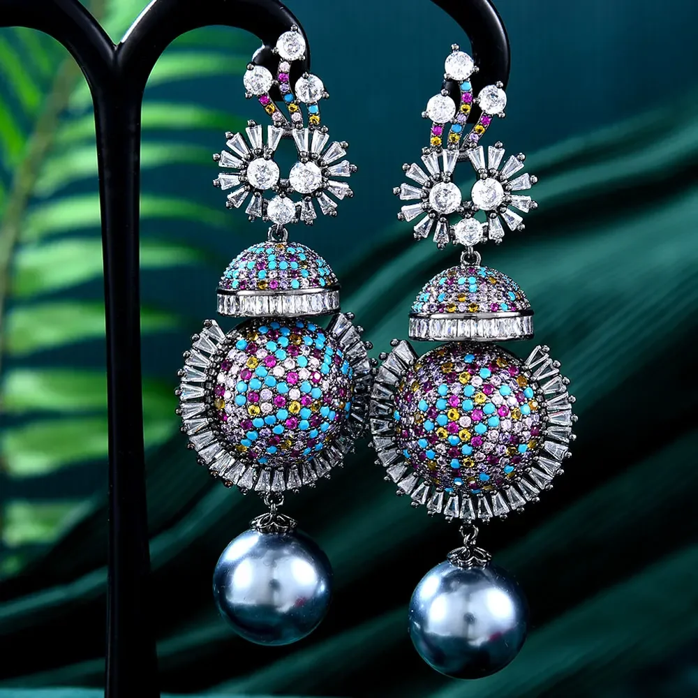 Soramoore Luxury Original Long Pendant Earrings For Women Wedding Cubic Zircon Dubai Bridal Earrings Costume Jewelry Daily Party
Soramoore Luxury Original Long Pendant Earrings For Women Wedding Cubic Zircon Dubai Bridal Earrings Costume Jewelry Daily Party