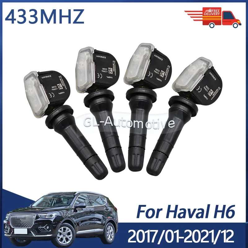 4PCS 433MHZ Tire Pressure Monitoring Sensor For Haval H6 2017-2021 H9 2019-2024 TPMS Sensor 3641100XKR02A
4PCS 433MHZ Tire Pressure Monitoring Sensor For Haval H6 2017-2021 H9 2019-2024 TPMS Sensor 3641100XKR02A