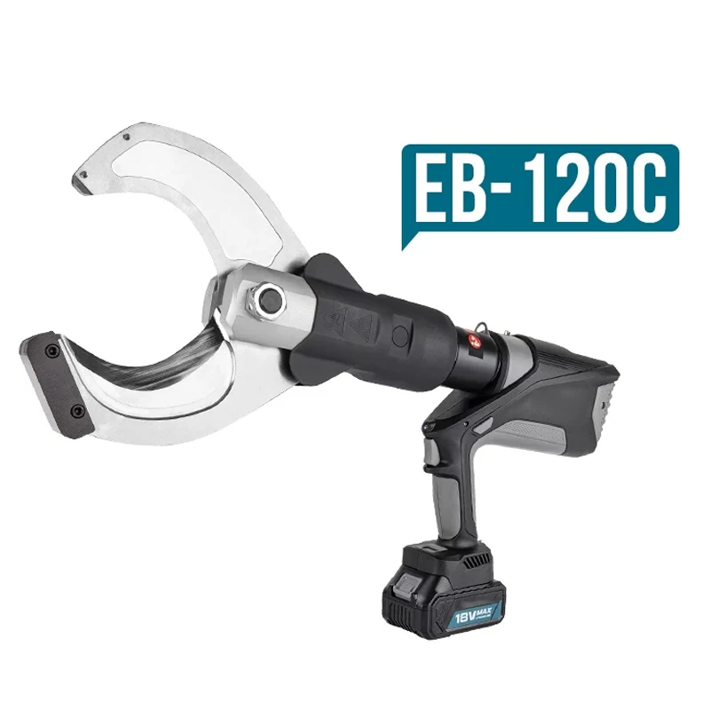 EB-120C Electric Hydraulic Shears 10KV Copper/Aluminum Armored Cable Cutters, Brushless, Rechargeable 18V/5.0Ah
EB-120C Electric Hydraulic Shears 10KV Copper/Aluminum Armored Cable Cutters, Brushless, Rechargeable 18V/5.0Ah