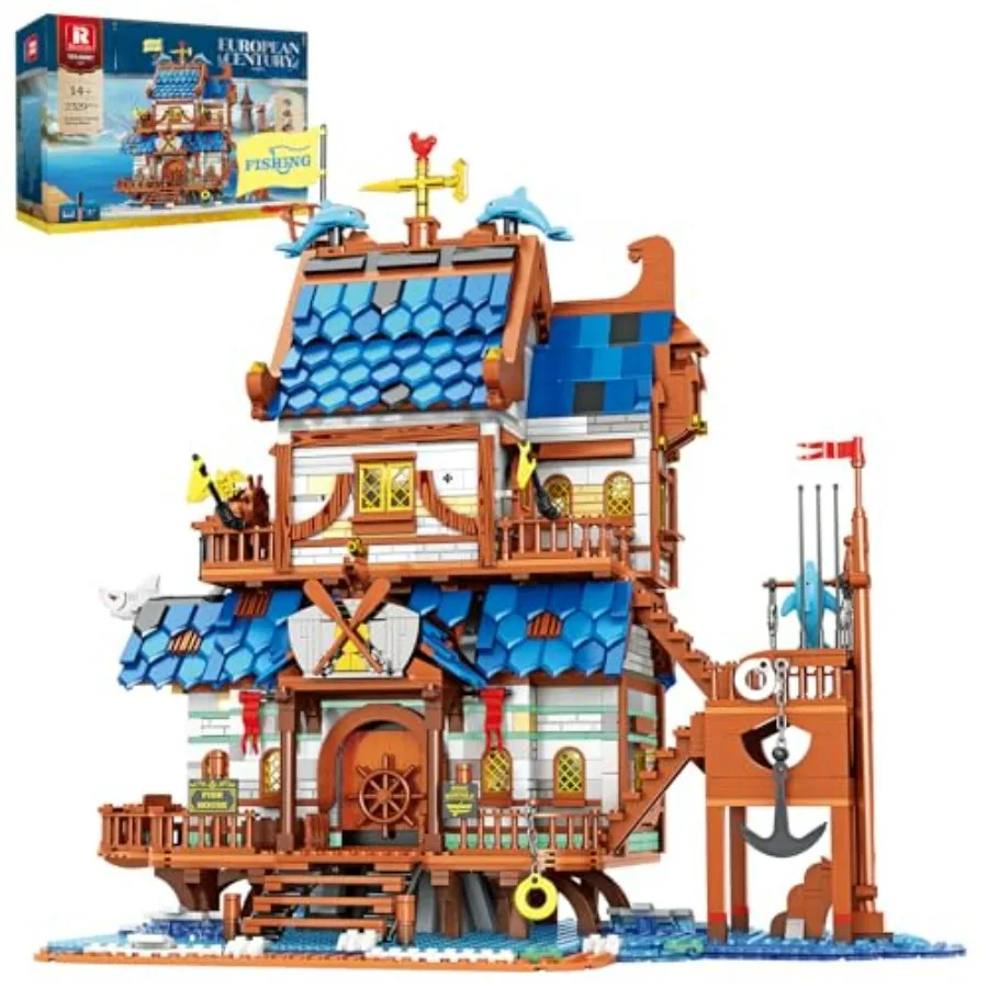 Medieval Fishing Store Lighting Building Block Sets for Adults Medieval Architecture Display or Home Office Decor Creative Cons
Medieval Fishing Store Lighting Building Block Sets for Adults Medieval Architecture Display or Home Office Decor Creative Cons