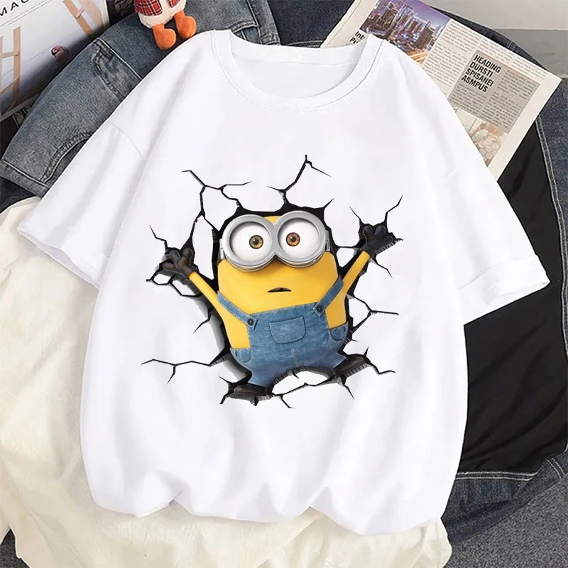 New Minionses Children T-shirts Kawaii Cartoon Graphic T Shirts Boys Girls Summer Casual Short Sleeves Tops 2026 Kids Clothing
New Minionses Children T-shirts Kawaii Cartoon Graphic T Shirts Boys Girls Summer Casual Short Sleeves Tops 2026 Kids Clothing