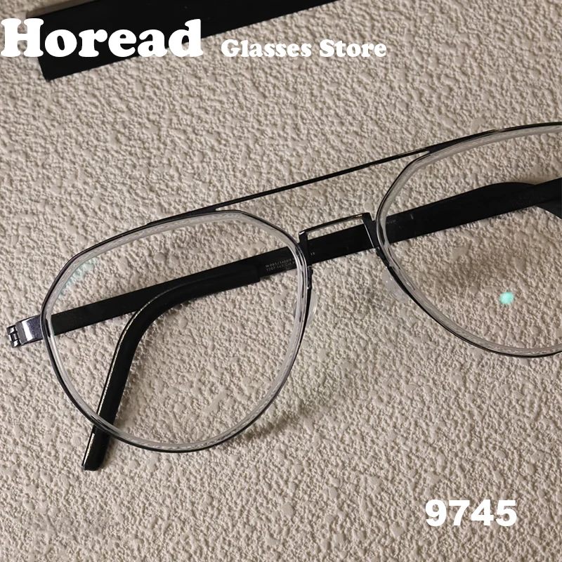 2025 Denmark Titanium Acetate Glasses Frame Men Women Fashion Pilot Screwless Eyeglasses 9745 Ultralight Eyewear Gafas Classic
2025 Denmark Titanium Acetate Glasses Frame Men Women Fashion Pilot Screwless Eyeglasses 9745 Ultralight Eyewear Gafas Classic