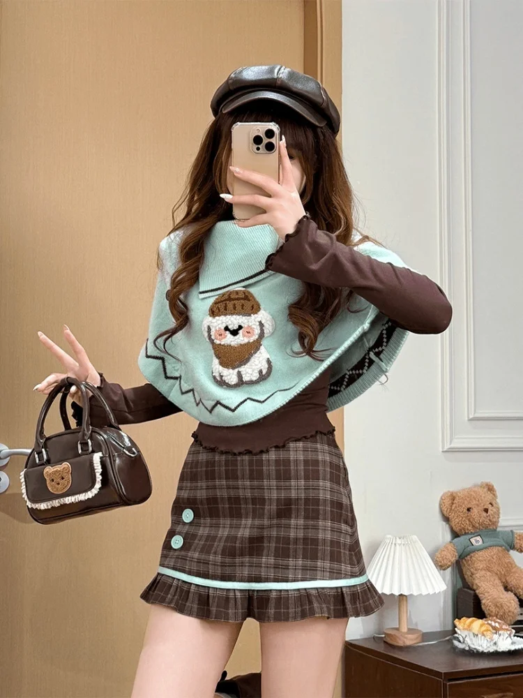 Sweet Forest Sle Women's Spring Outfit Long Sve Base irt Cowl Ne Outerwear Casual Chic High Waist Skirt Set
Sweet Forest Sle Women's Spring Outfit Long Sve Base irt Cowl Ne Outerwear Casual Chic High Waist Skirt Set