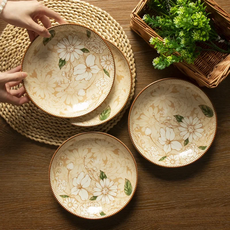 Camellia Series Ceramic Underglaze Color Disc Antique Home Creative Tableware B0Z6R5
Camellia Series Ceramic Underglaze Color Disc Antique Home Creative Tableware B0Z6R5