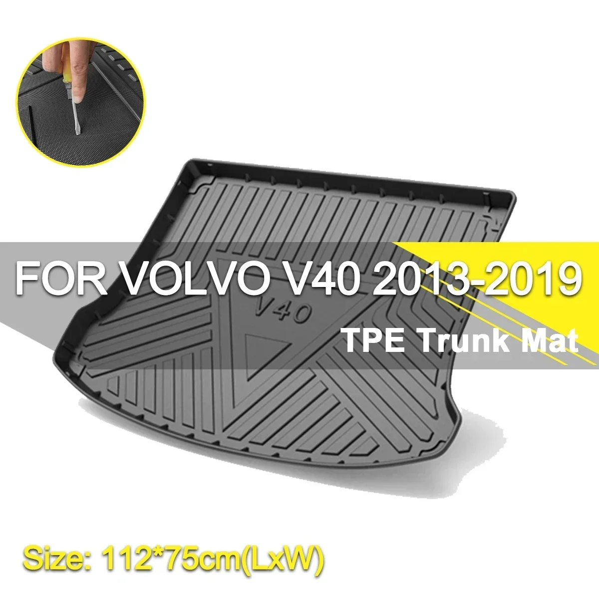Car Rear Trunk Cover Mat Waterproof Non-Slip Rubber TPE Cargo Liner Accessories For Volvo V40 2013-2019
Car Rear Trunk Cover Mat Waterproof Non-Slip Rubber TPE Cargo Liner Accessories For Volvo V40 2013-2019