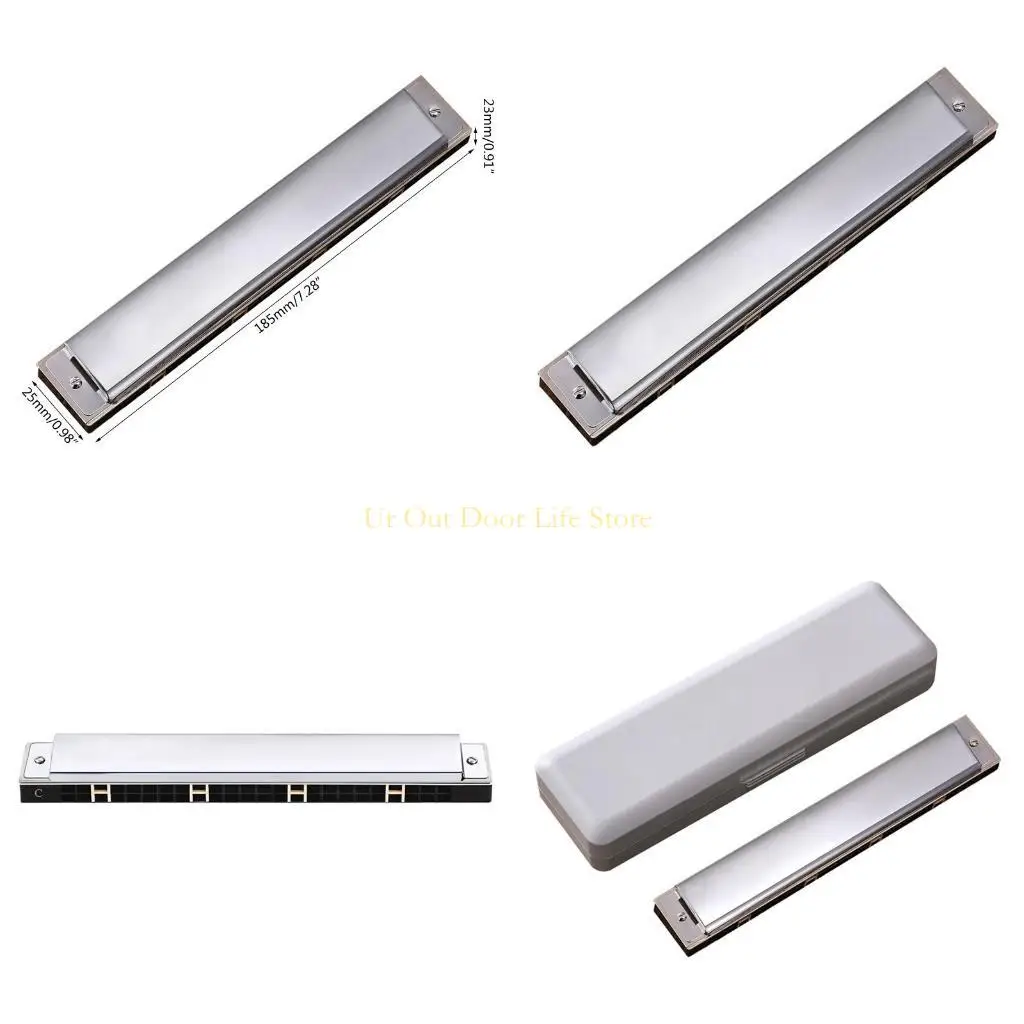 77UF 24 Holes Polyphonic C Harmonica, Mouth Organ Harmonica for Adult Player Students
77UF 24 Holes Polyphonic C Harmonica, Mouth Organ Harmonica for Adult Player Students